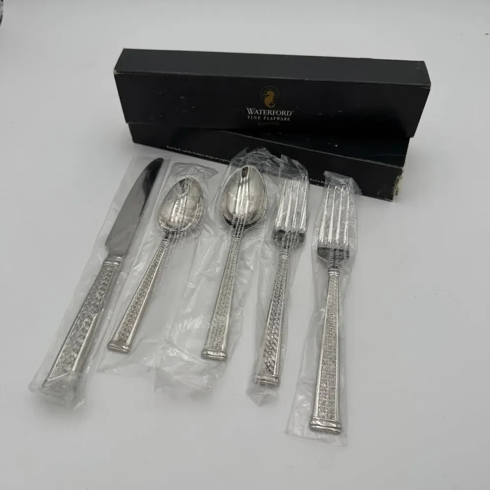Waterford Kells Flatware 18/10 5 Pc Place Setting NIB